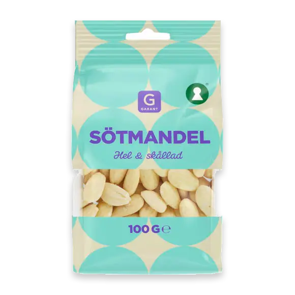 Mandel Skållad Hel