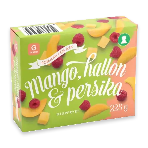 Mango Hallon Persika Fryst