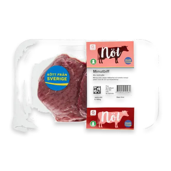 Minutbiff av Nötrulle Skivad Sverige