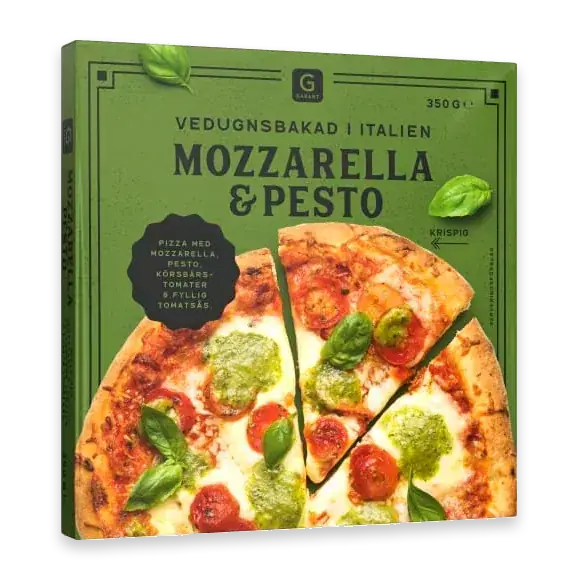 Mozzarella Pesto Pizza Fryst