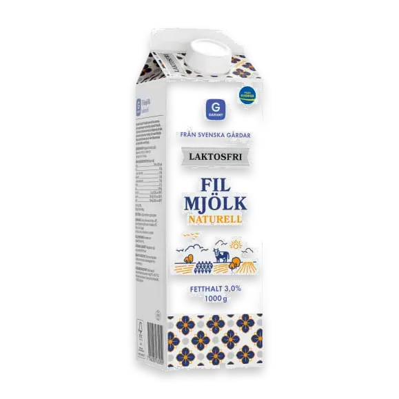 Naturell Filmjölk Laktosfri 3%