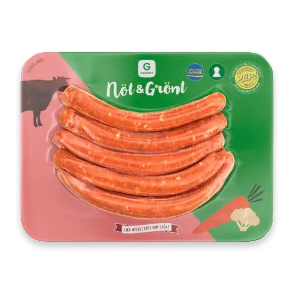 Nöt&grönt Färskkorv