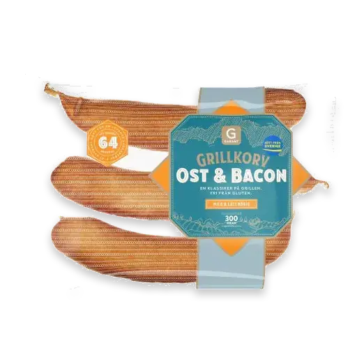 Ost&bacon Grillkorv