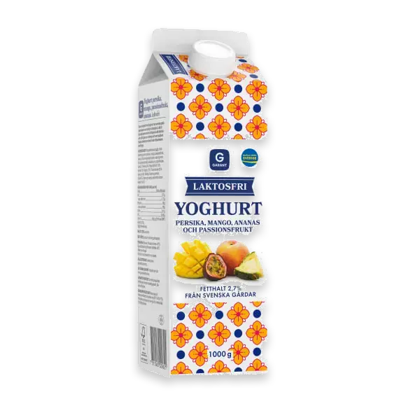 Persika Mango Yoghurt Laktosfri 2,7%
