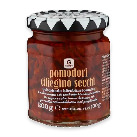 Pomodori Ciliegino Secchi Solt Körsbärstomat