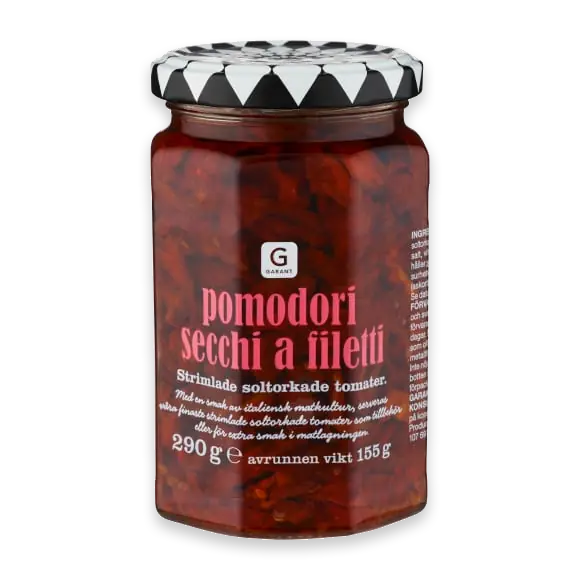 Pomodori Secchi A Filetti Strimlad Solt Tomat