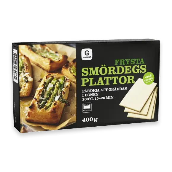 Smördeg Plattor Fryst