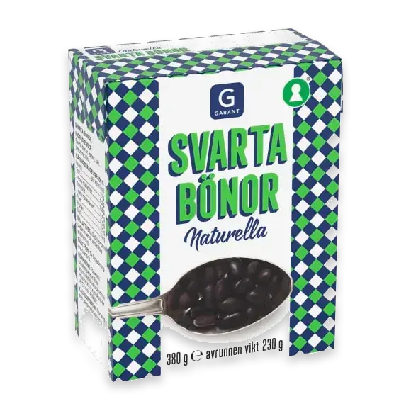 Svarta Bönor Naturella