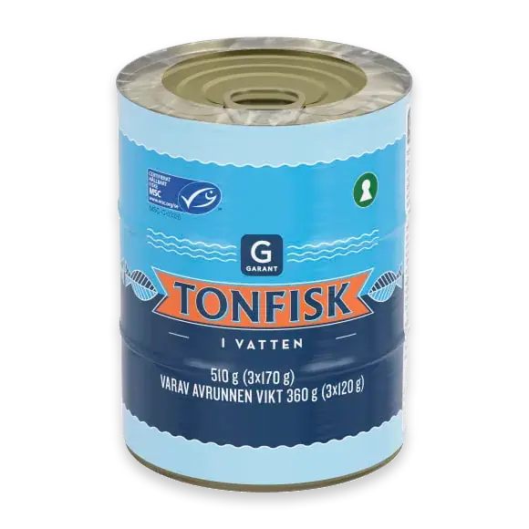 Tonfisk Vatten 3x170g