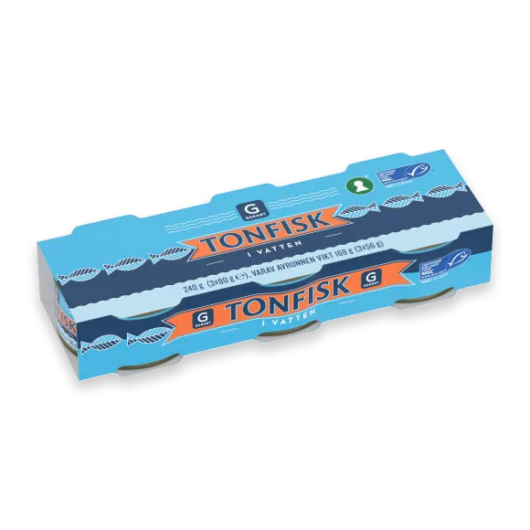 Tonfisk Vatten 3x80g