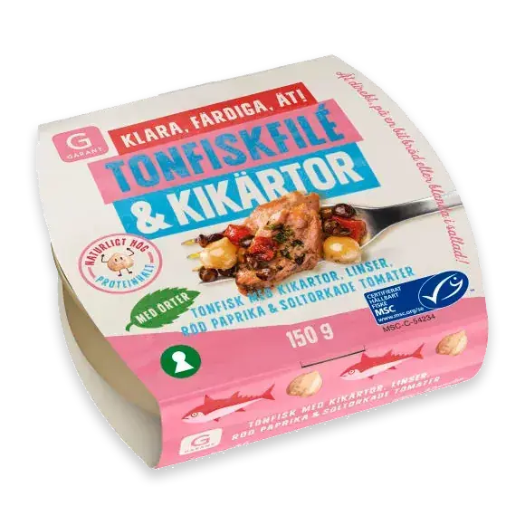 Tonfiskfilé & Kikärtor Linser Röd Paprika