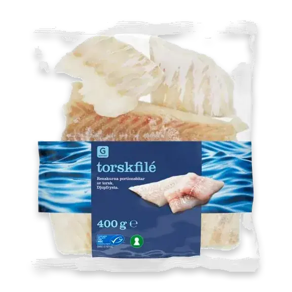 Torskfilé Portionbitar Frysta
