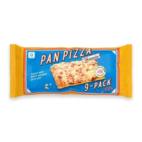 Vesuvio Pan Pizza Frysta/9-pack