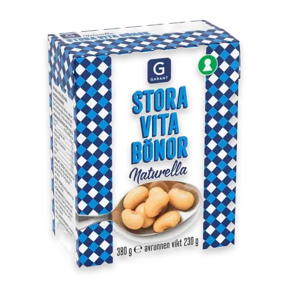 Vita Bönor Stora Naturella