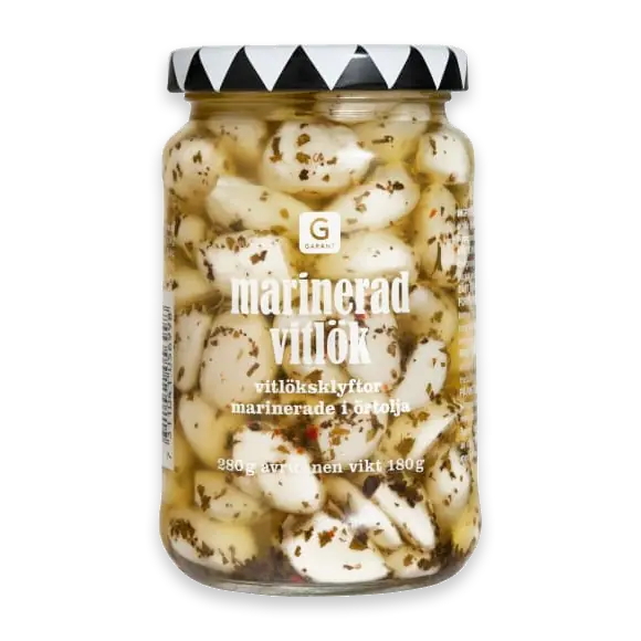 Vitlöksklyftor Örtmarinad