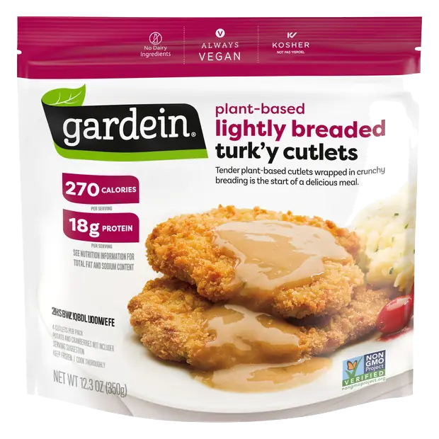 Plant-Based Lightly Breaded Turk'y Cutlets Frozen