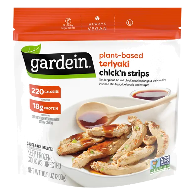 Plant-Based Teriyaki Chick'n Strips Frozen