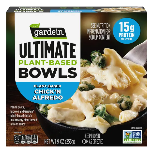 Ultimate Plant-Based Bowls Chick'n Alfredo Frozen Meal