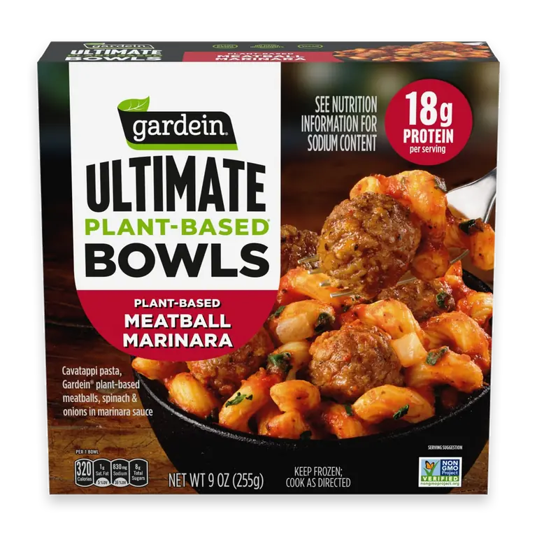Ultimate Plant-Based Bowls Meatball Marinara, Frozen Meat Alternative