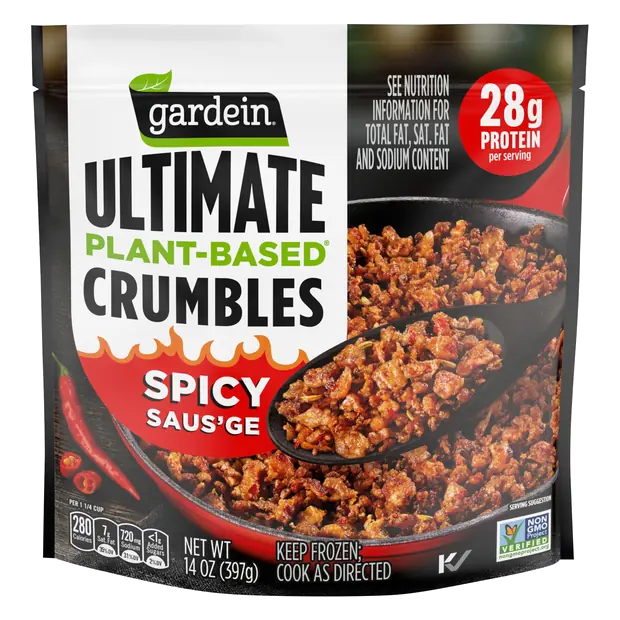 Ultimate Plant-Based Spicy Saus'ge Crumbles Frozen