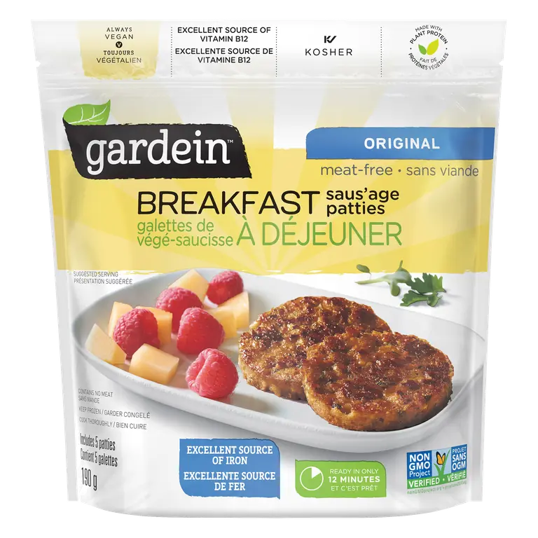 Vegan Original Breakfast Sausage Patties 190 g (frozen)