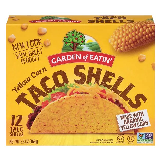 Gluten Free Yellow Corn Hard Taco Shells - 12 ct