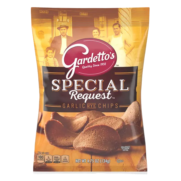 Special Request Garlic Rye Chips