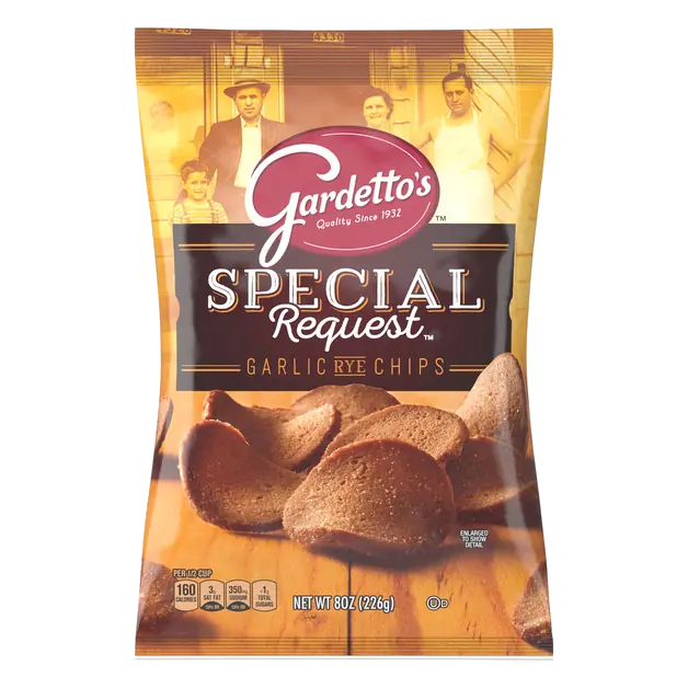 Special Request Roasted Garlic Rye Chips