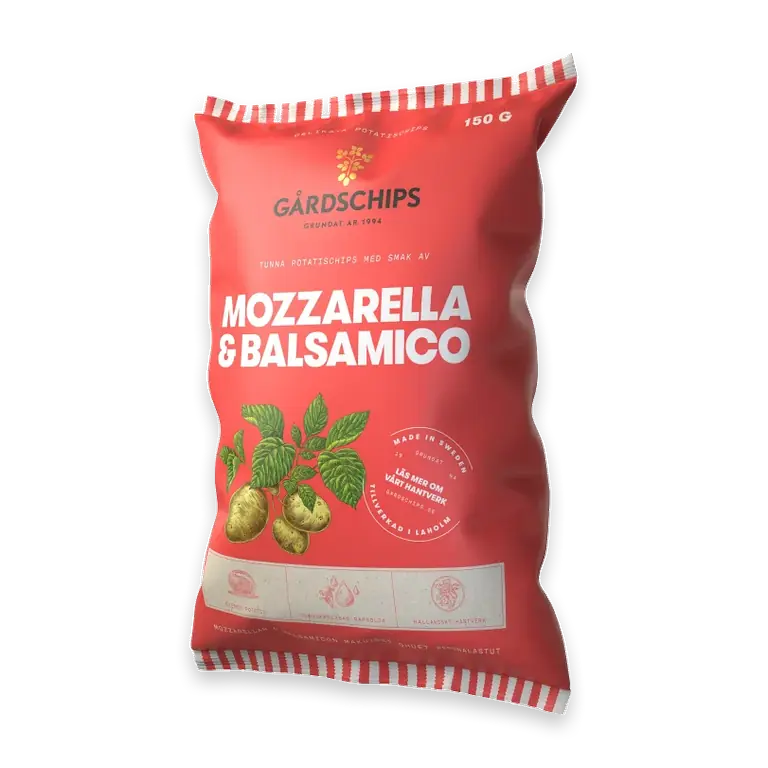 Potatischips Mozzarella & Balsamico 150g