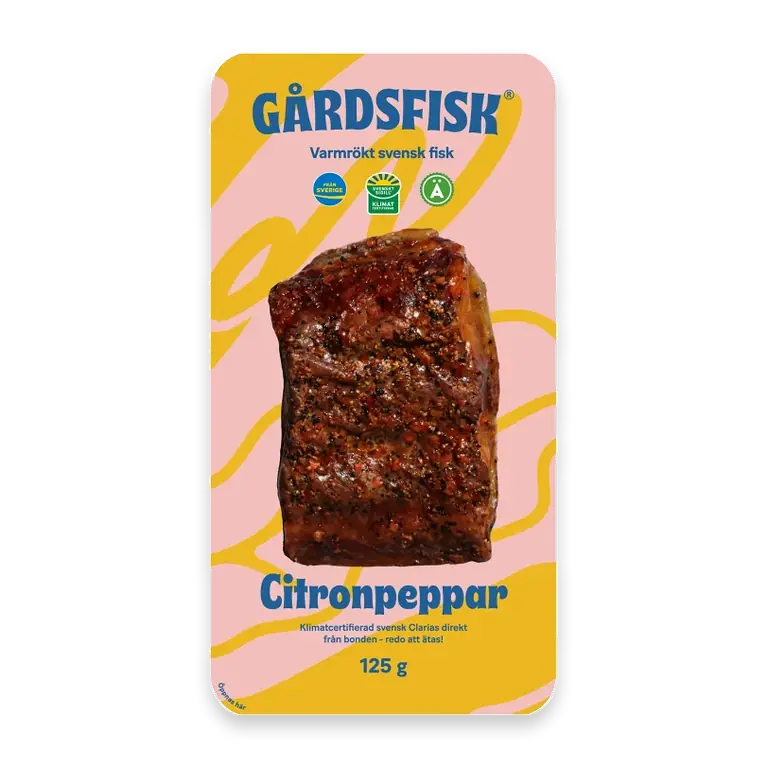 Clarias Färsk Varmrökt Citronpeppar 125g