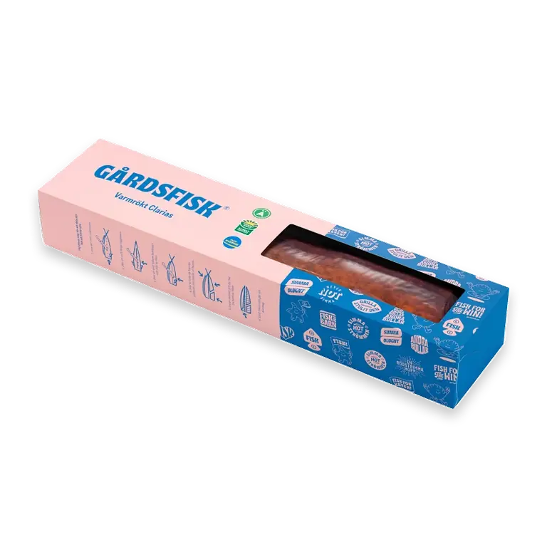 Clarias varmrökt 700g