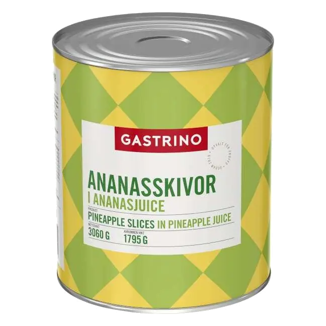 Ananasskivor i Ananasjuice