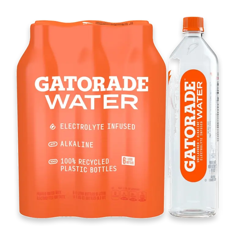 Alkaline Electrolyte Infused Purified Bottled Water