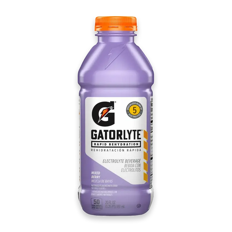 Gatorlyte Purple Mixed Berry Sports Drink Bottle
