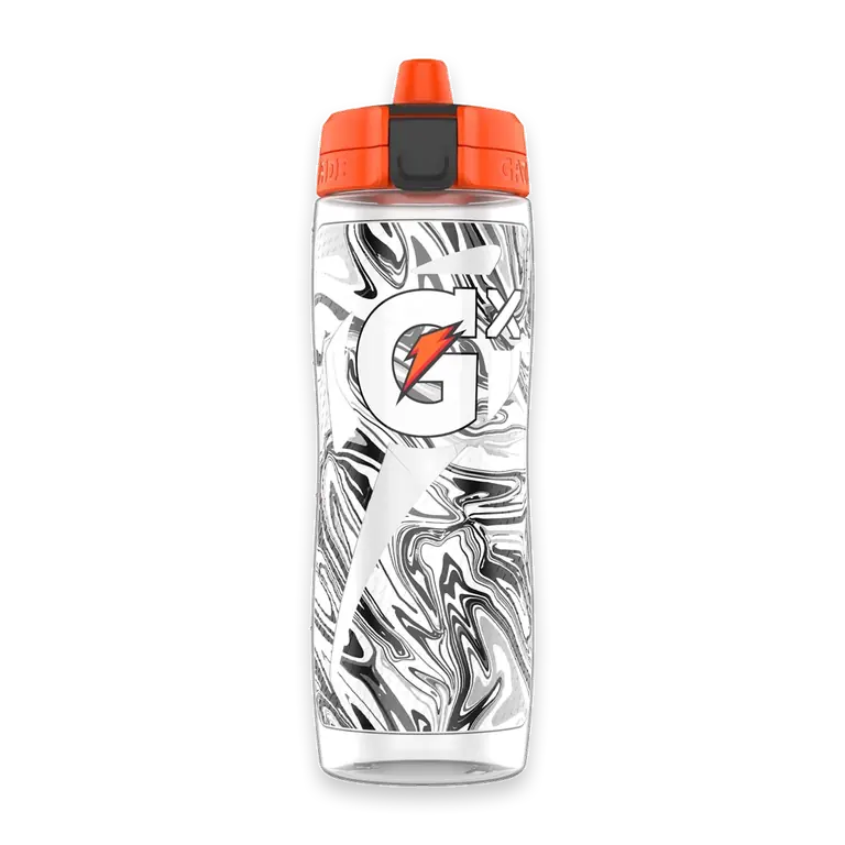 Gx Black Marble Water Bottle