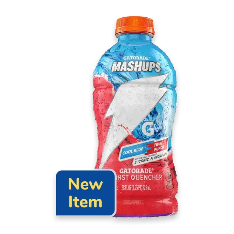 Mashups Cool Blue Fruit Punch Sports Drink Bottle