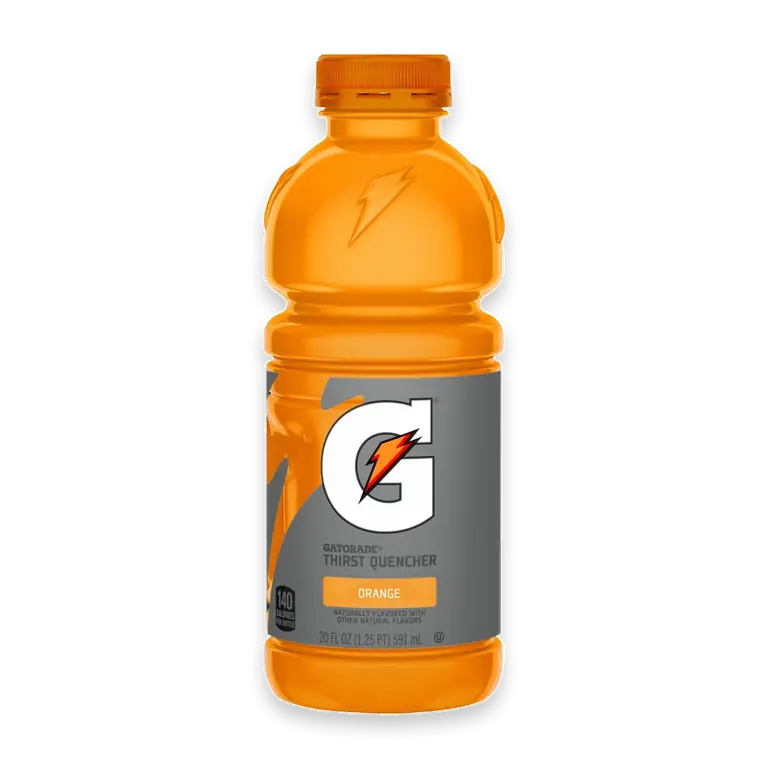 Orange Sports Drink Bottle
