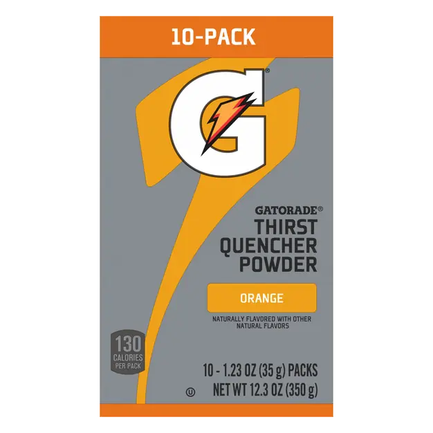Orange Thirst Quencher Powder Sticks - 10 ct