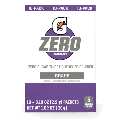 Zero Drink Mix Powder Grape 10 Pack 30 g