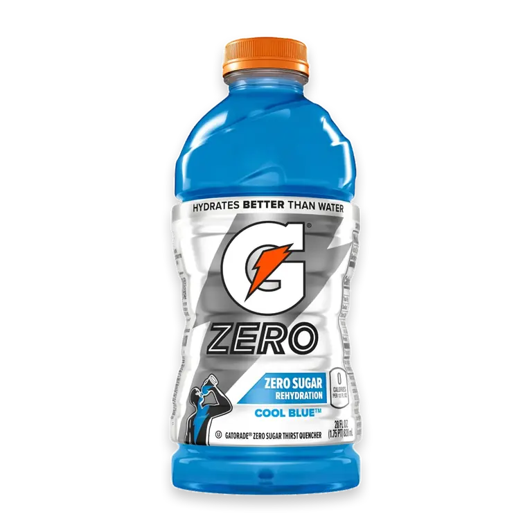 Zero Sugar Cool Blue Sports Drink Bottle