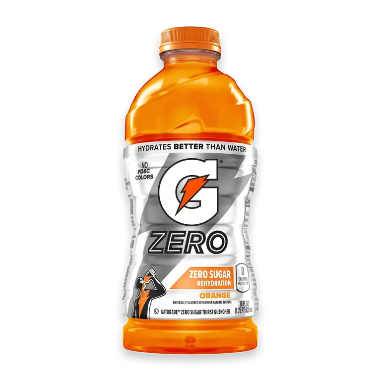 Zero Sugar Orange Sports Drink Bottle