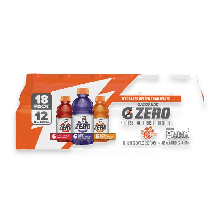 Zero Sugar Red Purple Orange Sports Drink Mini Variety Pack Bottles