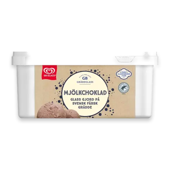 Mjölkchoklad Gräddglass