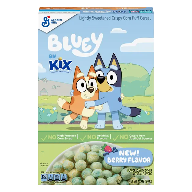 Bluey Corn Puff Cereal