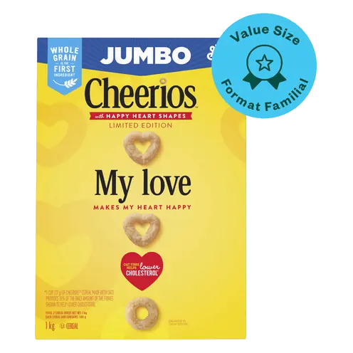 Cheerios Cereal Original Whole Grains Jumbo Size 1 kg