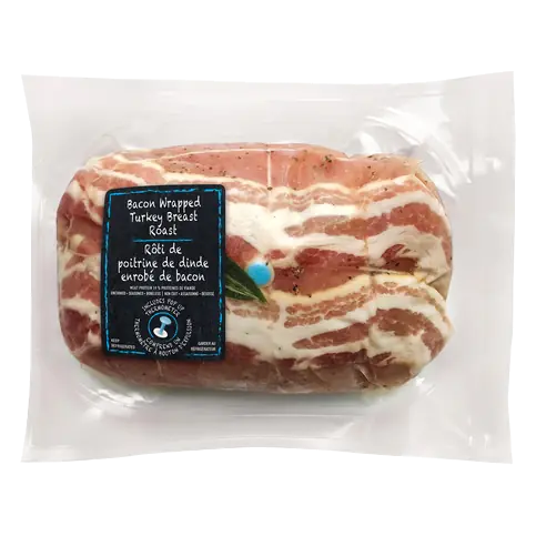 Turkey Breast Roast Wrapped With Bacon 1 kg