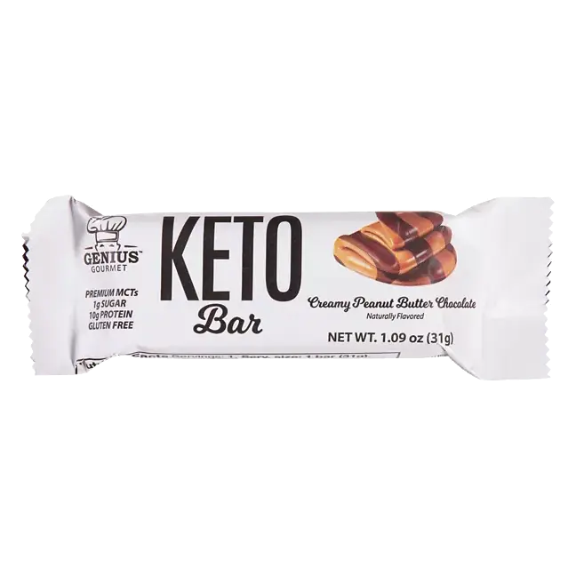 Creamy Peanut Butter Chocolate Keto Bar