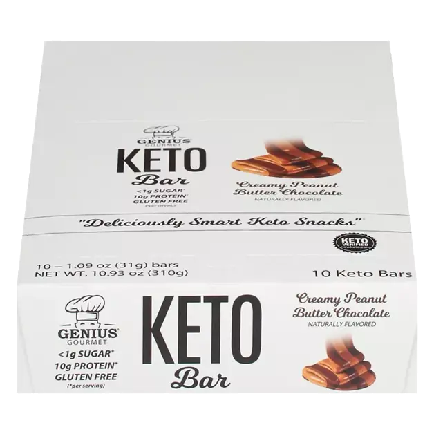Keto Bar, Creamy Peanut Butter Chocolate
