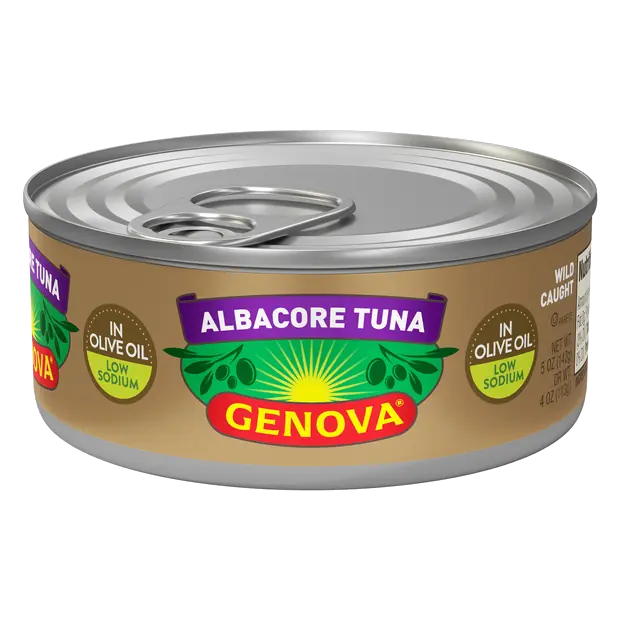 Low Sodium Wild Caught White Albacore Tuna in Olive Oil