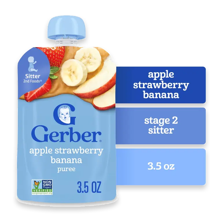 2nd Foods Apple Strawberry Banana